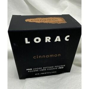 LORAC PRO Loose Setting Powder Cinnamon 0.83oz Matte Finish Deep Skin Tone NEW